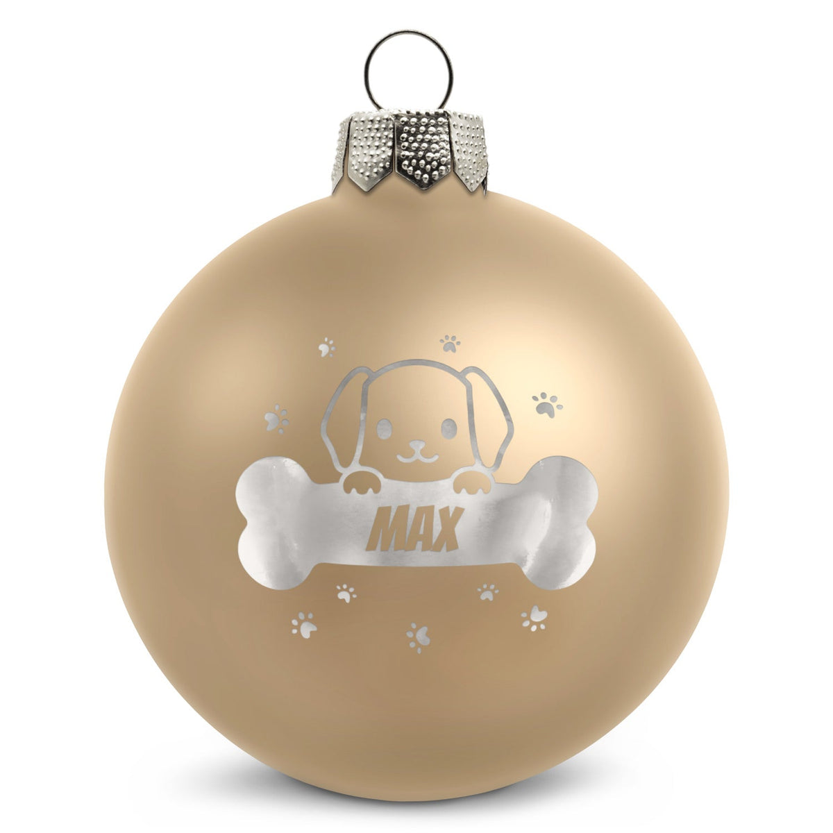 Gravierte Weihnachtskugel - Haustier - Hund & Katze