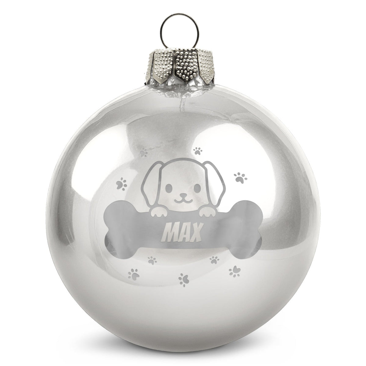 Gravierte Weihnachtskugel - Haustier - Hund & Katze
