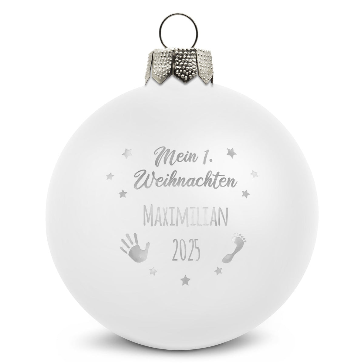 Gravierte Weihnachtskugel - Mein erstes Weihnachten