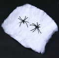 Spinnennetz Halloween Deko mit Spinnen