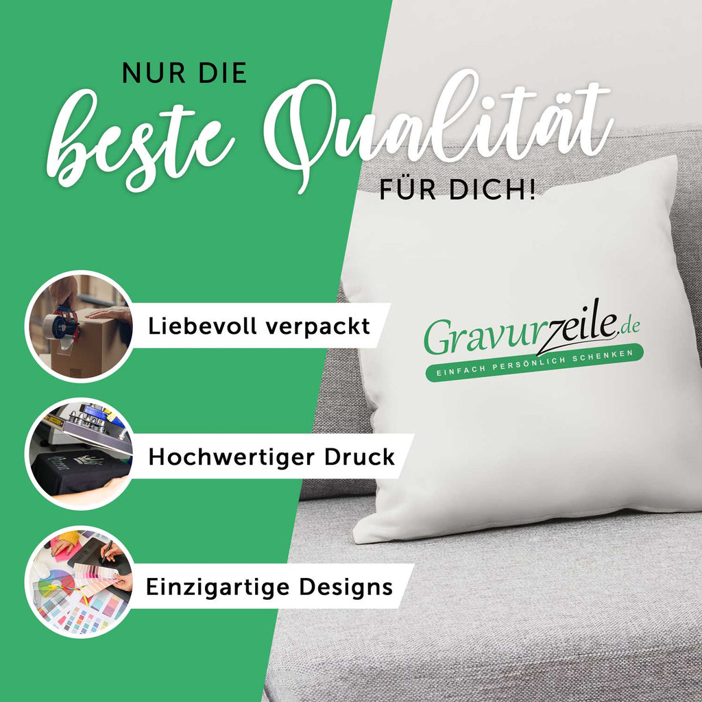 Kissen mit Weihnachtsmotiv - Merry Christmas Faultier - Weihnachtsdeko - Für Frauen & Männ