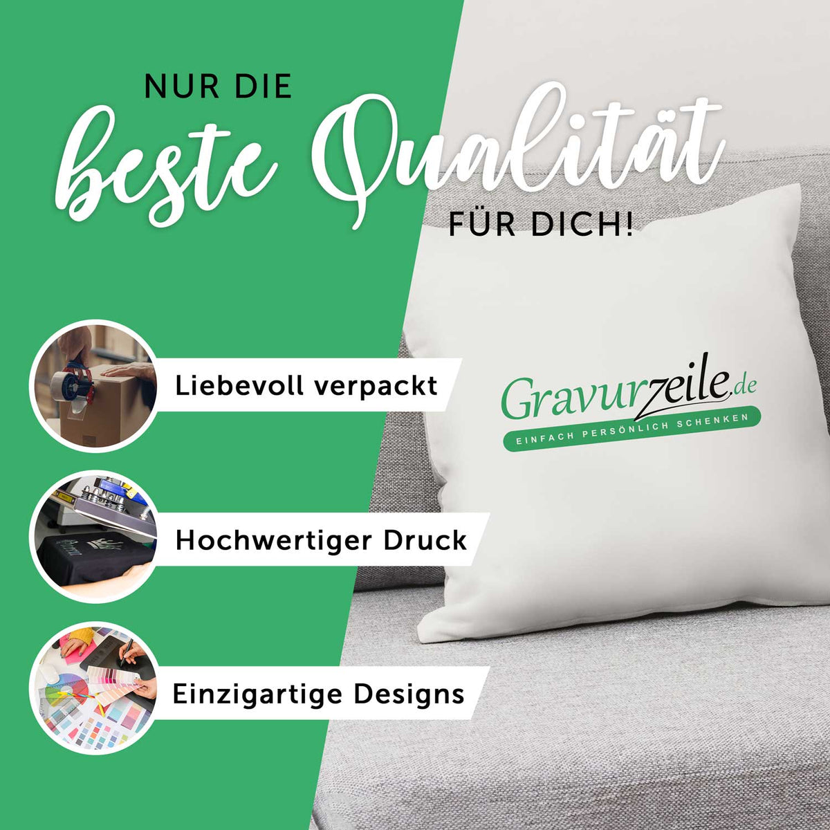 Kissen mit Weihnachtsmotiv - Merry Christmas Faultier - Weihnachtsdeko - Für Frauen & Männ