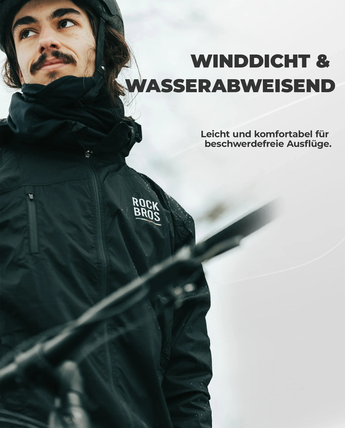 ROAD TO SKY Fahrradjacke Winddicht Atmungsaktiv für MTB & Rennrad