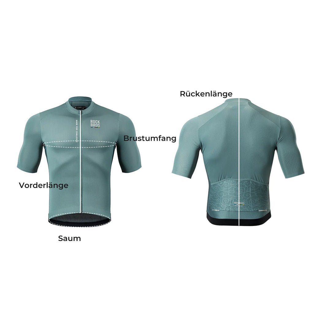 ROAD TO SKY Herren Kurzarm-Radtrikot Jersey für MTB & Rennrad