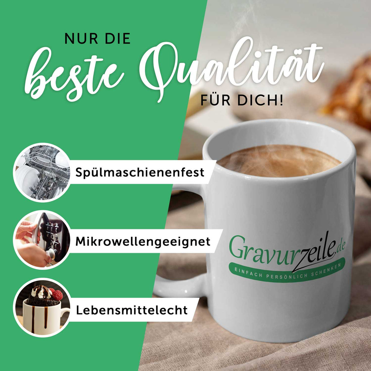 Bedruckte Tasse mit Weihnachtsmotiv im Merry Christmas Liebe Oma Design