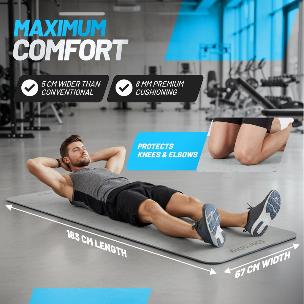 Fitness Mat with distance markers