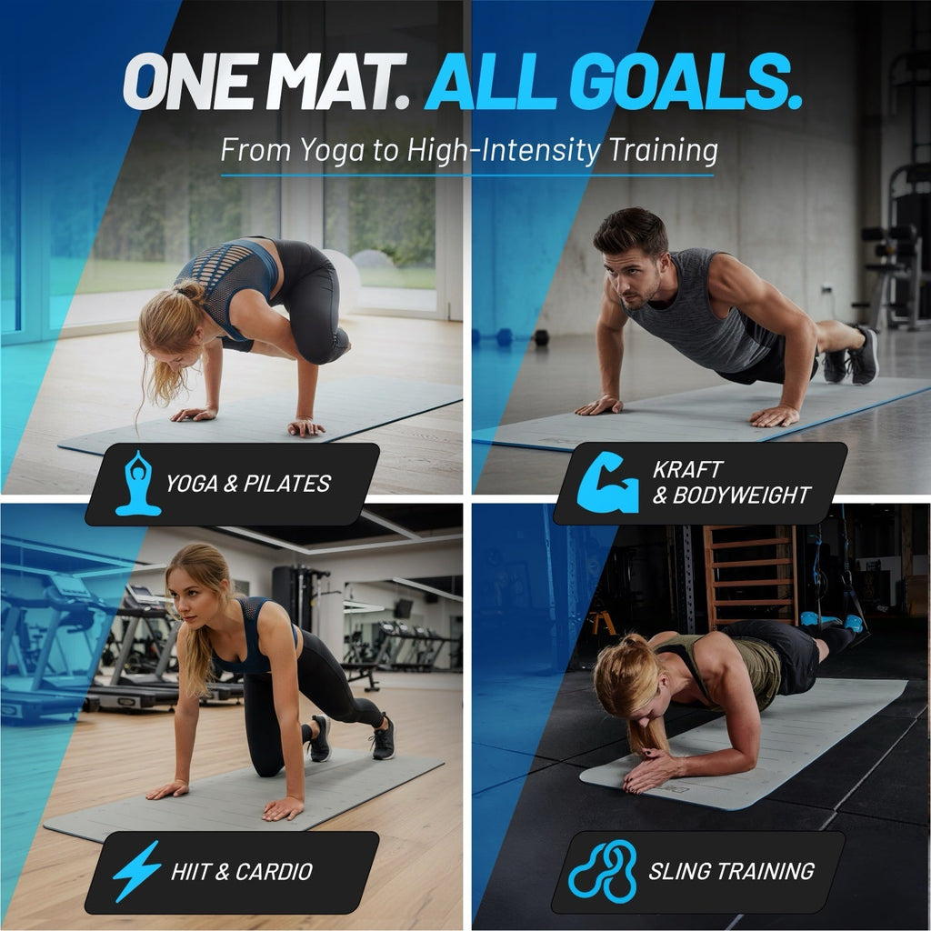 Fitness Mat with distance markers