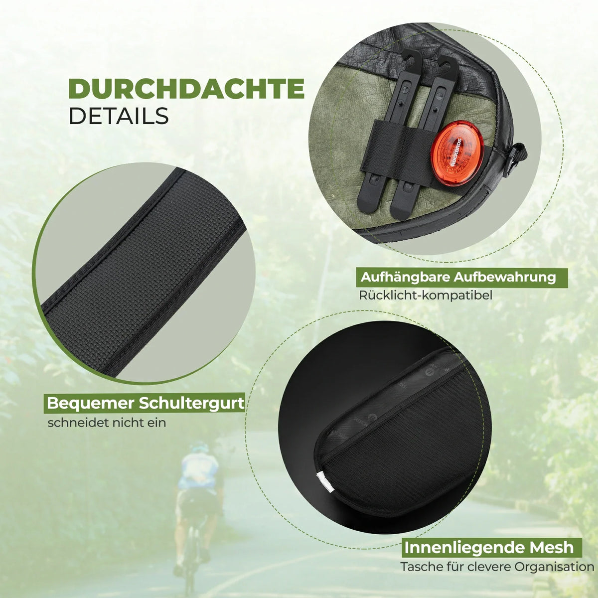ROAD TO SKY Fahrrad-Lenkertasche 2.5L