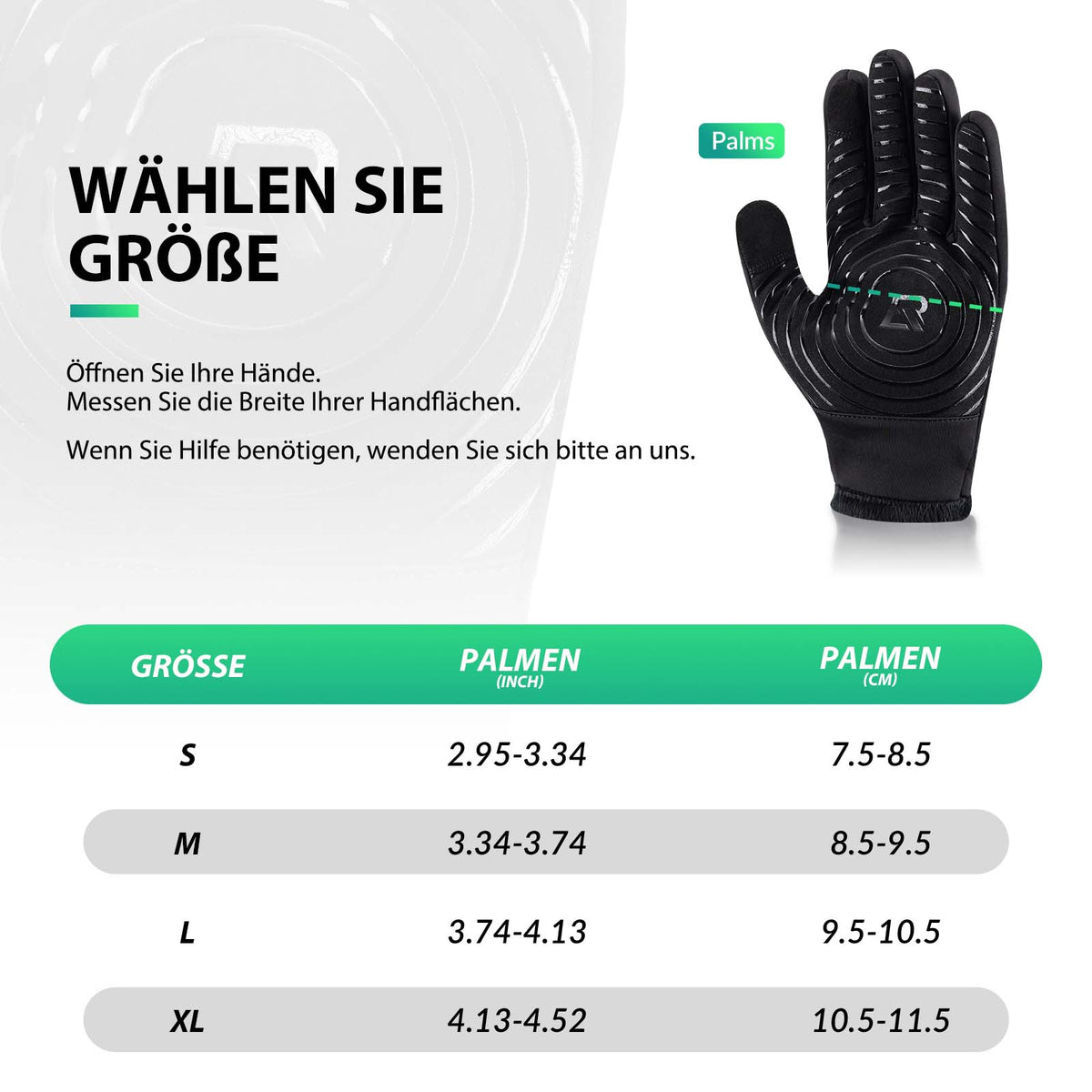 ROCKBROS Fahrradhandschuhe Touchscreen Warme Winterhandschuhe S-XL